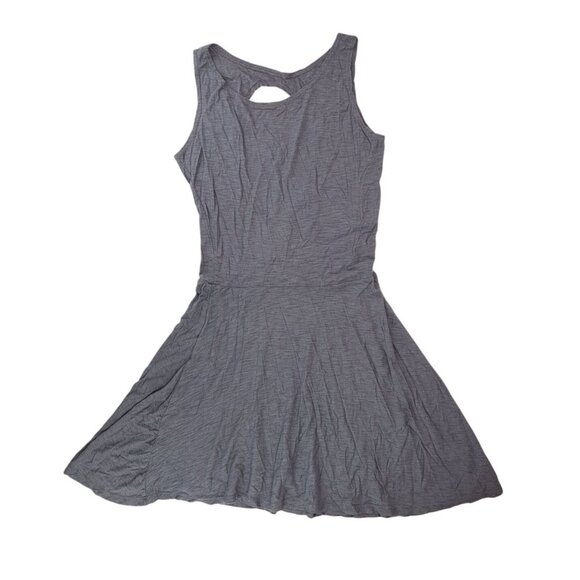 Natural Michelle Creative Factory Dresses & Skirts - Natural Michelle Creative Factory Gray Tank Skater Dress Cutout Size Medium Tee